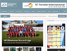 Tablet Screenshot of desportoaveiro.com